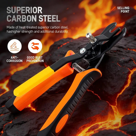 1-Hand Operation Heavy Duty Push-to-Connect Air Hose Connector Remover Pliers - Compact PVC, Carbon Steel, Automotive Pneumatic Quick Disconnect Repair Tools, Father's Day Gift for 3D Printers, Aquaria, Easy To Use